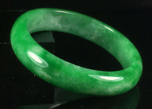 Load image into Gallery viewer, 10% OFF- 55/56/57mm Certified Jadeite Emerald A Jade HandCarved Lucky Bracelet Bangle GX873