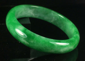 10% OFF- 55/56/57mm Certified Jadeite Emerald A Jade HandCarved Lucky Bracelet Bangle GX873