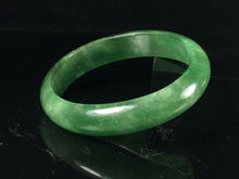 Load image into Gallery viewer, 10% OFF- 53/54/55mm x 49mm Certified Natural Lavender Jadeite Emerald A*Jade HandCarved Lucky Jade Bangle A159