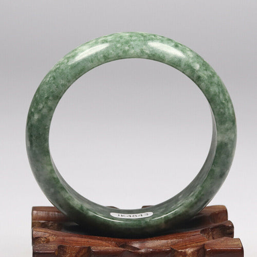 10% OFF- 55/56/57mm Certified Natural Emerald Guizhou Jade A HandCarved Lucky Bracelet Bangle JK4843