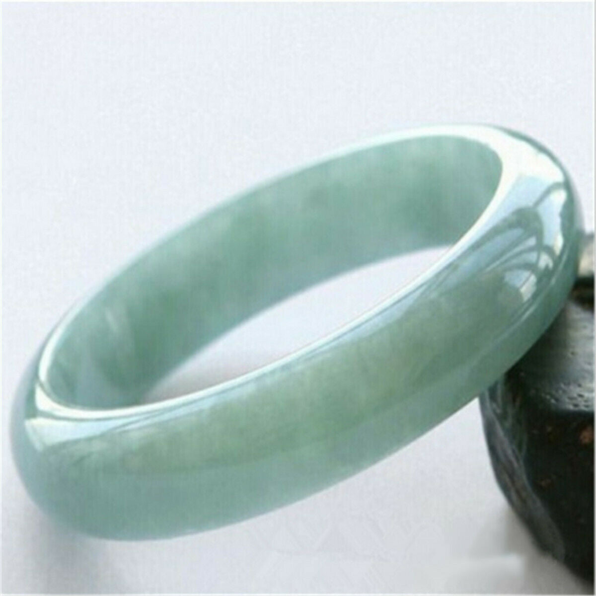 52-65mm Certified Natural Jadeite Emerald Jade Carved Bracelet