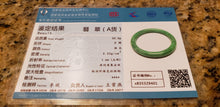 Load image into Gallery viewer, 10% OFF- 55/56/57mm Certified Natural Jadeite Emerald A*Jade HandCarved Round Bracelet Bangle x9401