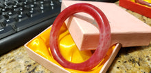 Load image into Gallery viewer, 10% OFF- 51/52/53mm Certified Natural Red Jadeite Emerald A*Jade HandCarved Bangle A68