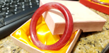 Load image into Gallery viewer, 10% OFF- 51/52/53mm Certified Natural Red Jadeite Emerald A*Jade HandCarved Bangle A68