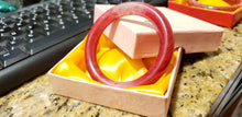 Load image into Gallery viewer, 10% OFF- 51/52/53mm Certified Natural Red Jadeite Emerald A*Jade HandCarved Bangle A68