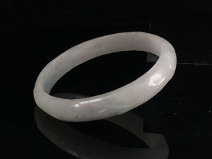 10% OFF- 53/54/55mm Certified Natural Lavender Jadeite Emerald A*Jade HandCarved Lucky Jade Bangle A100