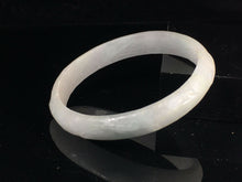 Load image into Gallery viewer, 10% OFF- 53/54/55mm Certified Natural Lavender Jadeite Emerald A*Jade HandCarved Lucky Jade Bangle A100