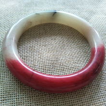 Load image into Gallery viewer, 10% OFF- 54/55/56mm Certified Natural Red Emerald Xiu Jade A HandCarved Lucky Round Bracelet Bangle A147