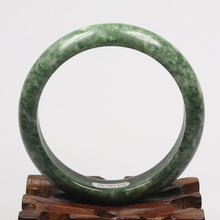 Load image into Gallery viewer, 10% OF- 55/56/57mm Certified Natural Jadeite Emerald A*Jade HandCarved Bracelet Bangle JK5010