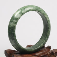 Load image into Gallery viewer, 10% OF- 55/56/57mm Certified Natural Jadeite Emerald A*Jade HandCarved Bracelet Bangle JK5010