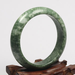 10% OF- 55/56/57mm Certified Natural Jadeite Emerald A*Jade HandCarved Bracelet Bangle JK5010