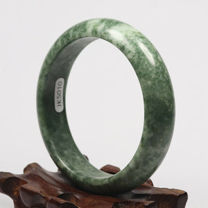 10% OF- 55/56/57mm Certified Natural Jadeite Emerald A*Jade HandCarved Bracelet Bangle JK5010