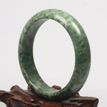 Load image into Gallery viewer, 10% OF- 55/56/57mm Certified Natural Jadeite Emerald A*Jade HandCarved Bracelet Bangle JK5010