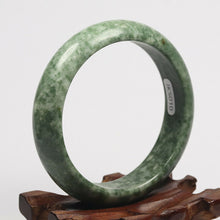 Load image into Gallery viewer, 10% OF- 55/56/57mm Certified Natural Jadeite Emerald A*Jade HandCarved Bracelet Bangle JK5010