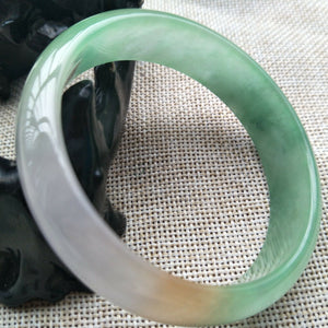 10% OFF- 56/57/58mm Certified Natural Jadeite Emerald A*Jade HandCarved Bracelet Bangle H651