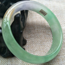 Load image into Gallery viewer, 10% OFF- 56/57/58mm Certified Natural Jadeite Emerald A*Jade HandCarved Bracelet Bangle H651