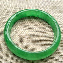 Load image into Gallery viewer, 10% OFF- 54/55/56mm Certified Natural Jadeite Emerald A*Jade HandCarved Bracelet Bangle Z648