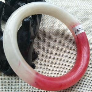 10% OFF- 54/55/56mm Certified Natural Red Xiu A*Jade HandCarved Bracelet Bangle A629