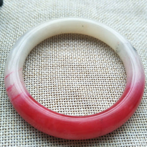 10% OFF- 54/55/56mm Certified Natural Red Xiu A*Jade HandCarved Bracelet Bangle A629