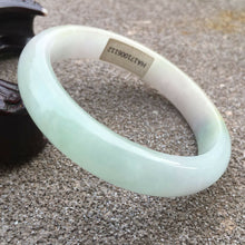 Load image into Gallery viewer, 10% OFF- 54/55/56mm Certified Natural Jadeite Emerald A*Jade HandCarved Bracelet Bangle GX334/HA6112