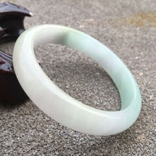 Load image into Gallery viewer, 10% OFF- 54/55/56mm Certified Natural Jadeite Emerald A*Jade HandCarved Bracelet Bangle GX334/HA6112