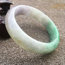 Load image into Gallery viewer, 10% OFF- 55/56/57mm Certified Natural Jadeite Emerald A*Jade HandCarved Bracelet Bangle GX454/x2103