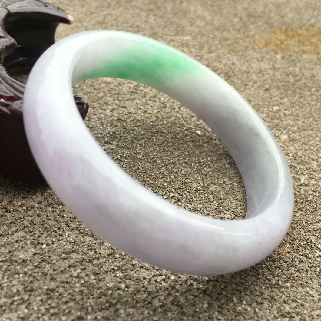 10% OFF- 54/55/56mm Certified Natural Jadeite Emerald A*Jade HandCarved Bracelet Bangle GX333