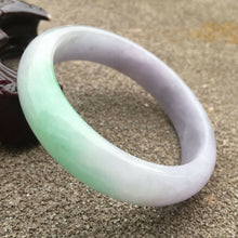 Load image into Gallery viewer, 10% OFF- 54/55/56mm Certified Natural Jadeite Emerald A*Jade HandCarved Bracelet Bangle GX333