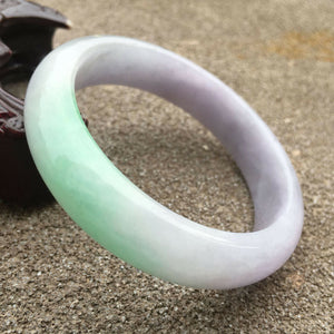 10% OFF- 54/55/56mm Certified Natural Jadeite Emerald A*Jade HandCarved Bracelet Bangle GX333