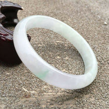 Load image into Gallery viewer, 10% OFF- 53/54/55mm Certified Natural Jadeite Emerald A*Jade HandCarved Bracelet Bangle GX621