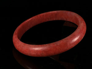 10% OFF- 52/53/54mm Certified Natural Red Jadeite Emerald A*Jade HandCarved Lucky Jade Bangle A111