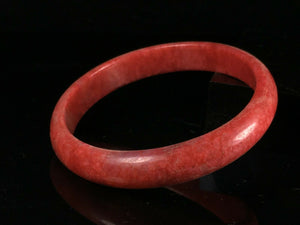 10% OFF- 52/53/54mm Certified Natural Red Jadeite Emerald A*Jade HandCarved Lucky Jade Bangle A111