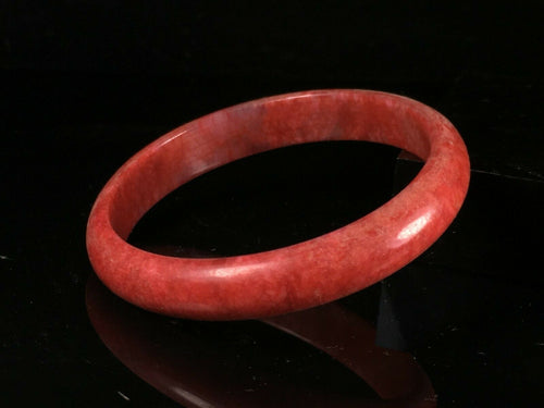 10% OFF- 52/53/54mm Certified Natural Red Jadeite Emerald A*Jade HandCarved Lucky Jade Bangle A111