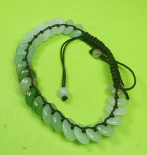 Load image into Gallery viewer, 10% OFF- 54-63mm Certified Natural 3 Color Jadeite Emerald A*Jade Hand-Knitting Lucky Coins Adjustable Bracelet《Grade A》A4515