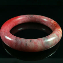 Load image into Gallery viewer, 10% OF- 50/51/52mm Certified Natural Red Emerald Xiu Jade A HandCarved Lucky Round Bracelet Bangle A262