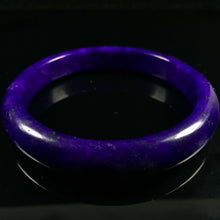 Load image into Gallery viewer, 10% OF- 63/64/65mm Certified Natural Lavender Emerald Jade A HandCarved Lucky Bracelet Bangle Z0023