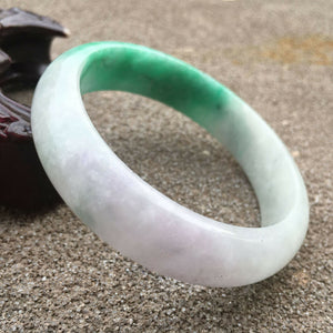 10% OFF- 55/56/57mm Certified Natural 3 Color Jadeite Emerald A Jade HandCarved Bracelet Bangle GX506