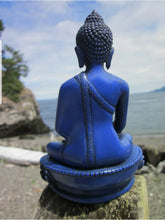 Load image into Gallery viewer, 5.5''H- Chinese Natural Antique Exquisite Blue Handcarved Sculpture Blessing Healing Medicine Blessing Buddha Statue