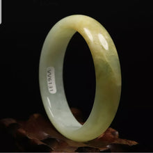 Load image into Gallery viewer, 10% OFF- 52/53/54mm Certified Natural Emerald Xiu Jade*A Handcarved Bangle VV6131