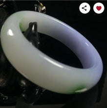 Load image into Gallery viewer, 10% OF- 54/55/56mm Certified Natural Lavender Emerald A*Jade HandCarved Lucky Bracelet Bangle A335