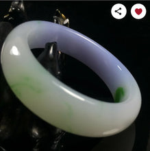 Load image into Gallery viewer, 10% OF- 54/55/56mm Certified Natural Lavender Emerald A*Jade HandCarved Lucky Bracelet Bangle A335