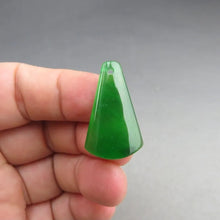 Load image into Gallery viewer, 10% OF- Certified Natural Icy Jadeite Emerald A*Jade Handcarved Lucky Blessing Pendant A064