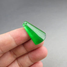 Load image into Gallery viewer, 10% OF- Certified Natural Icy Jadeite Emerald A*Jade Handcarved Lucky Blessing Pendant A064