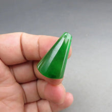 Load image into Gallery viewer, 10% OF- Certified Natural Icy Jadeite Emerald A*Jade Handcarved Lucky Blessing Pendant A064