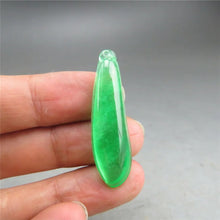 Load image into Gallery viewer, 10% OF- Certified Natural Icy Jadeite Emerald A*Jade Handcarved Lucky Blessing Melon Pendant A515