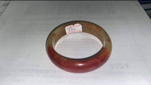 Load image into Gallery viewer, 10% OFF- 52/53/54mm Certified Natural Red Emerald Xiu Jade A HandCarved Lucky Bracelet Bangle X62