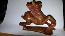 Load image into Gallery viewer, 5.5&#39;&#39; L-Chinese Genuine Natural Hand Carved Nephrite Jade Lucky Horse Statue