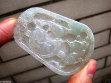 Load image into Gallery viewer, 10% OFF on Sales- Certified Natural Icy Jadeite Emerald Jade Fish Pendant 【Grade A】9346