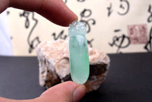 Load image into Gallery viewer, 10% OFF on Sales- Certified Natural Icy Jadeite Emerald Jade tablets Fruit Pendant 《Grade A》9305