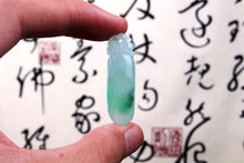 Load image into Gallery viewer, 10% OFF on Sales- Certified Natural Icy Jadeite Emerald Jade tablets Fruit Pendant 《Grade A》9305